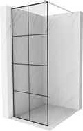 Mexen Kioto душ-преграда Walk-in 90 x 200 см, черна решетка 8 мм, хром - 800-090-101-01-77