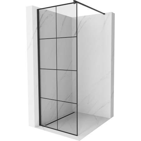 Mexen Kioto душ-преграда Walk-in 70 x 200 см, черна решетка 8 мм, черна - 800-070-101-70-77