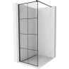 Mexen Kioto душ стена Walk-in 80 x 200 см, черна решетка 8 мм, черна - 800-080-101-70-77