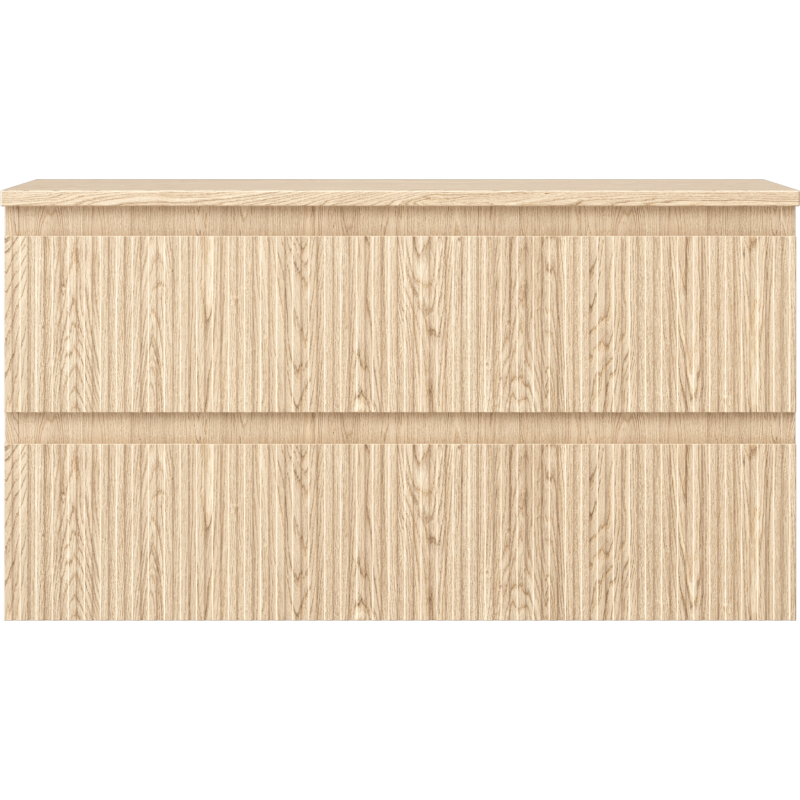 Mexen Rivel баня шкафче под мивка 90 см с плот, 2 чекмеджета, оребрено, дъб - 91A20-09047-2-BFFC81