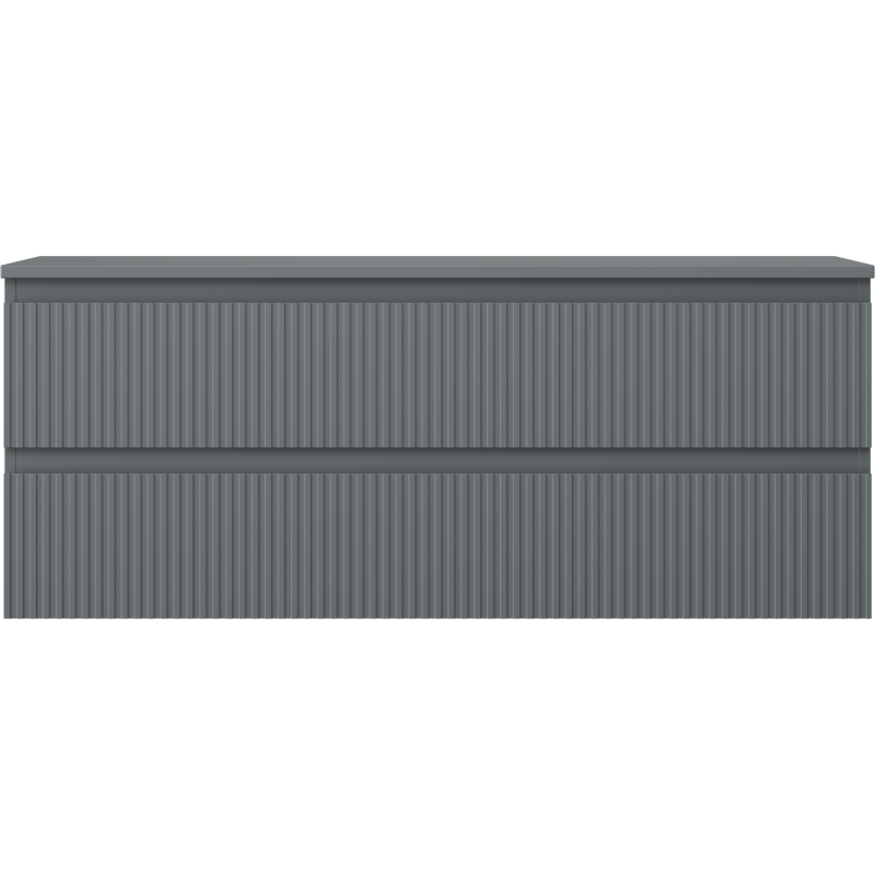 Mexen Rivel шкафче за баня под мивка 120 см с плот, 2 чекмеджета, гофрирано,