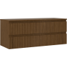 Mexen Rivel баня шкаф под мивка 120 см с плот, 2 чекмеджета, набразден, орех - 91A20-12047-2-BFFC86