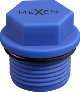 Mexen PPR къс тапа за външна резба 1/2 GZ син - W97343-12-00