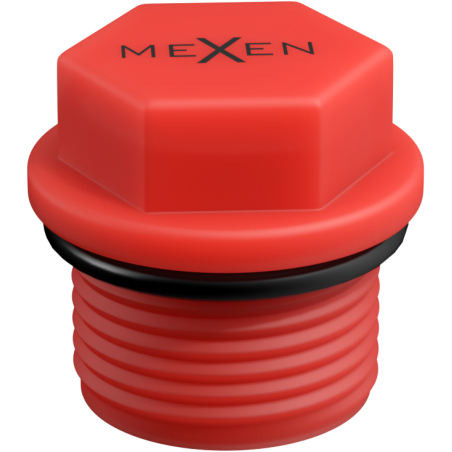 Mexen PPR къс щепсел за проби 1/2 GZ червен - W97343-12-01