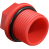 Mexen PPR къс щепсел за проби 1/2 GZ червен - W97343-12-01
