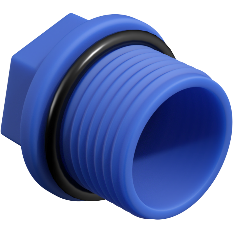 Mexen PPR къса тапа за проби 1 GZ син - W97343-10-00