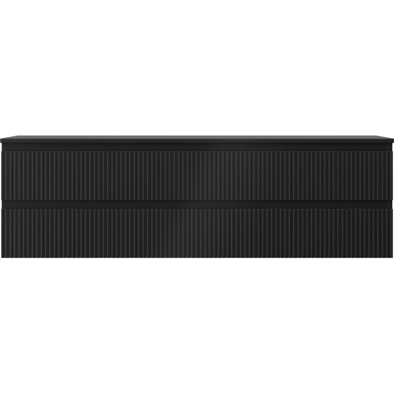 Mexen Rivel шкафче за мивка за баня 160 см с плот, 2 чекмеджета, рифеловано,