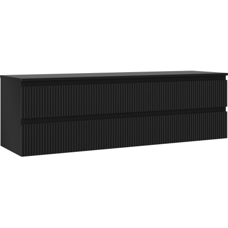 Mexen Rivel шкафче за мивка за баня 160 см с плот, 2 чекмеджета, рифеловано,