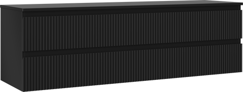 Mexen Rivel шкафче за мивка за баня 160 см с плот, 2 чекмеджета, рифеловано,