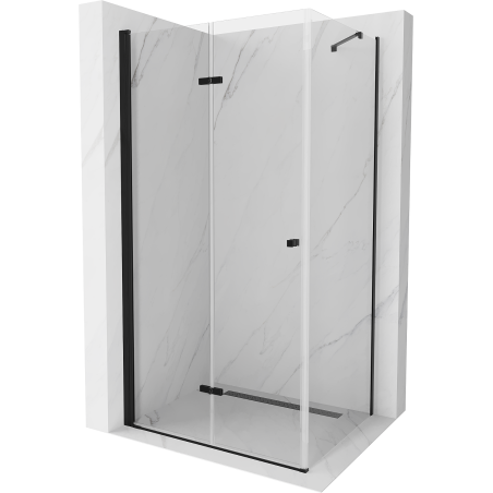Сгъваем душ кабина Mexen Lima 70 x 120 см, прозрачна, черна - 856-070-120-70-00