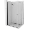 Сгъваема душ кабина Mexen Lima 80 x 110 см, прозрачна, черна - 856-080-110-70-00