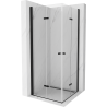 Mexen Lima Duo душ кабина сгъваема 90 x 90 см, прозрачна, черна - 856-090-090-70-00-02
