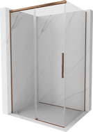 Mexen Rox плъзгаща се душ кабина 90 x 70 см, прозрачна, розово злато - 8C2-090-070-60-00