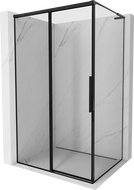 Mexen Rox L плъзгаща се лява душ кабина 120 x 80 cm, черна рамка, черна - 8C2L-120-080-70-70-L