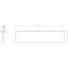 Mexen Orio баня кабинет 80 cm с мивка Otis, 1 чекмедже, черна мат - 91A10-08023-1-BF71-W18M71