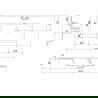 Мексен Орио шкаф за баня 90 см с мивка Отис, 1 чекмедже, бял мат - 91A10-09023-1-BF01-W18M01