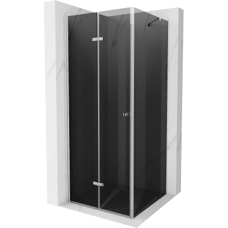 Mexen Lima сгъваема душ кабина 80 x 80 см, графит, хром - 856-080-080-01-40