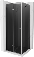 Mexen Lima сгъваема душ кабина 80 x 80 см, графит, хром - 856-080-080-01-40