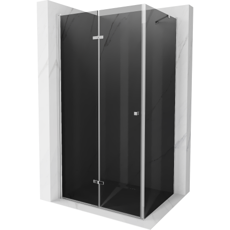 Mexen Lima сгъваема душ кабина 80 x 90 см, графит, хром - 856-080-090-01-40