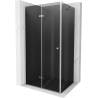 Mexen Lima сгъваема душ кабина 80 x 100 см, графит, хром - 856-080-100-01-40
