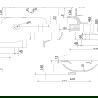 Mexen Orio шкаф за баня 60 см с мивка Vela, 1 чекмедже, графит мат/бял мат - 91A10-06023-1-BF66-W23M01