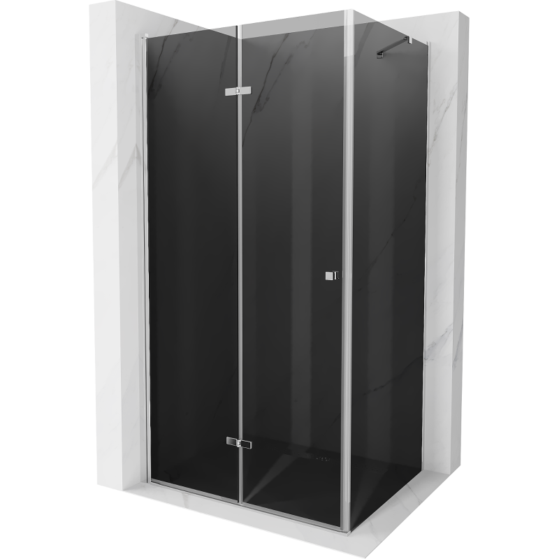 Mexen Lima сгъваем душ кабина 90 x 120 см, графит, хром - 856-090-120-01-40