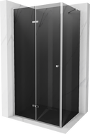 Mexen Lima сгъваем душ кабина 100 x 80 см, графит, хром - 856-100-080-01-40