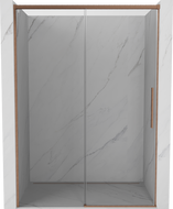 Mexen Rox плъзгащи се душ врати 150 см, прозрачни, матово медни - 8C2-150-000-65-00