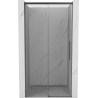 Mexen Rox плъзгаща се душ врата 120 см, прозрачна, четка в цвета gun gray - 8C2-120-000-66-00