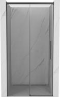 Mexen Rox плъзгаща се душ врата 120 см, прозрачна, четка в цвета gun gray - 8C2-120-000-66-00