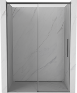 Mexen Rox плъзгащи се душови врати 155 см, прозрачни, gun metal - 8C2-155-000-95-00