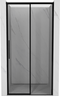 Mexen Rox плъзгаща се врата за душ дясна 110 cm, черна рамка, черна - 8C2-110-000-70-70-P