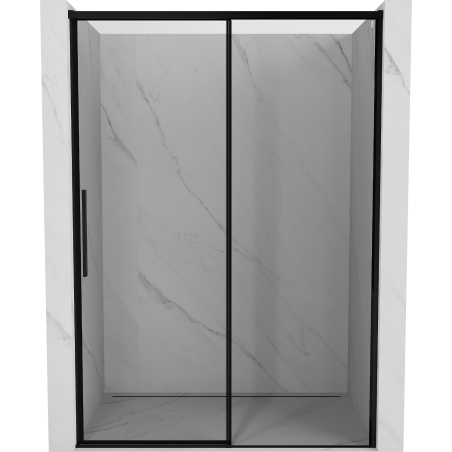 Mexen Rox плъзгащи се душ врати десни 160 см, черна рамка, черно - 8C2-160-000-70-70-P