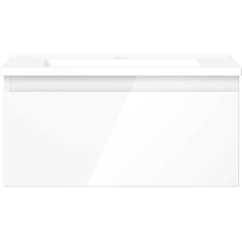 Mexen Orio шкаф за баня 50 см с мивка Otis, 1 чекмедже, бял гланц - 91A10-05023-1-BF00-W18M00