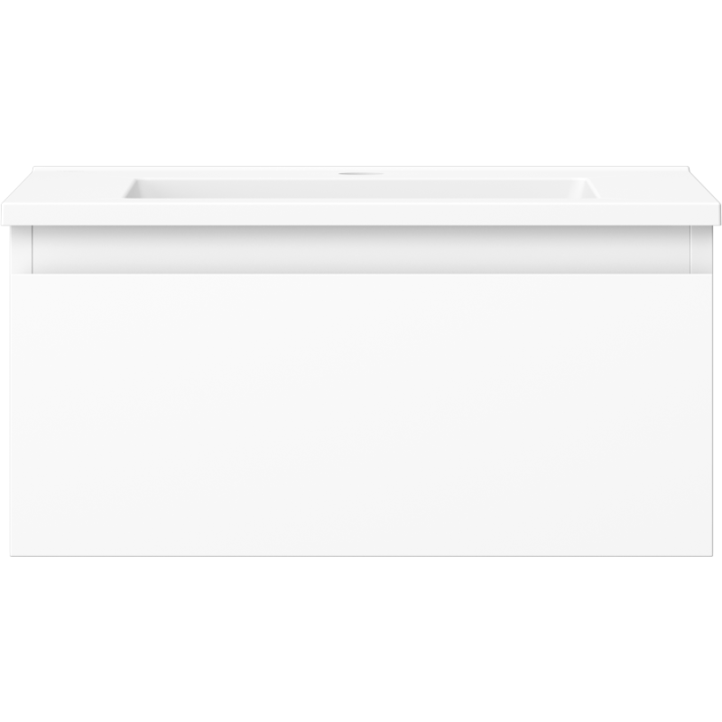 Mexen Orio шкаф за баня 50 см с мивка Otis, 1 чекмедже, бял мат - 91A10-05023-1-BF01-W18M01