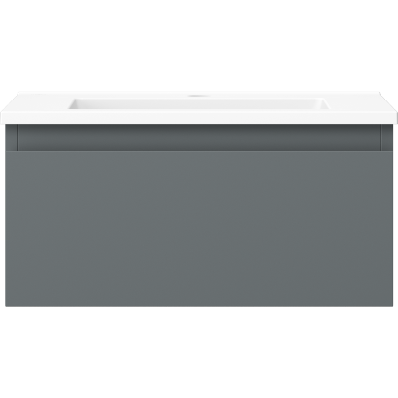 Mexen Orio шкаф за баня 50 см с мивка Otis, 1 чекмедже, графит мат/бял мат - 91A10-05023-1-BF66-W18M01