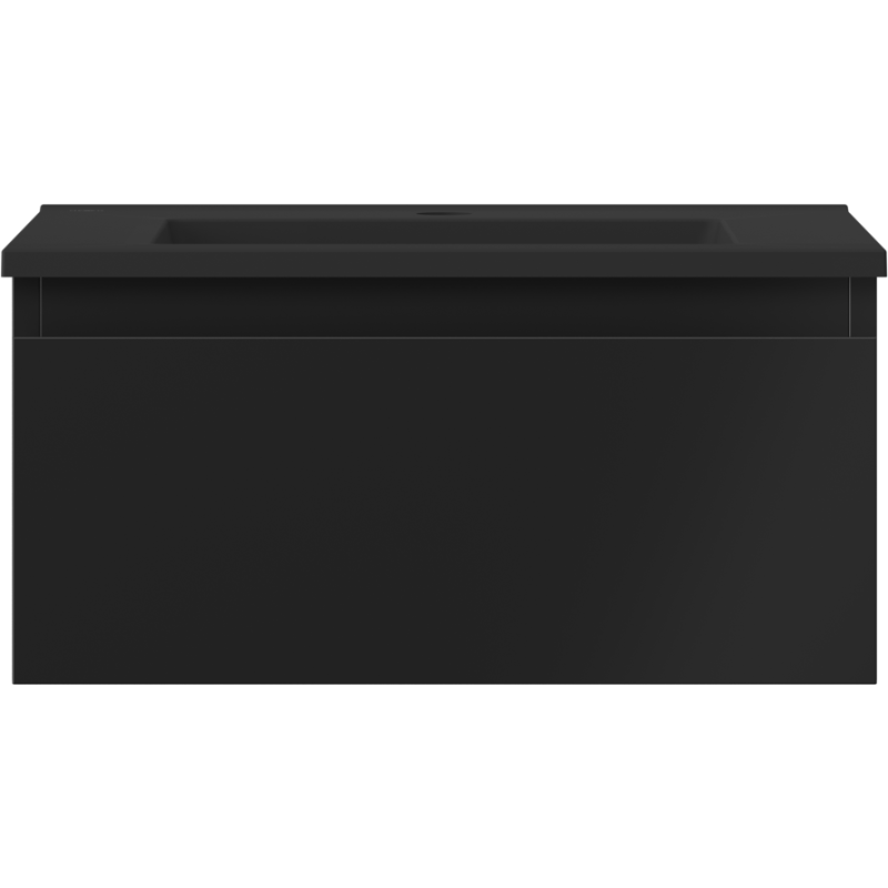 Mexen Orio шкаф за баня 50 см с мивка Otis, 1 чекмедже, черен мат - 91A10-05023-1-BF71-W18M71