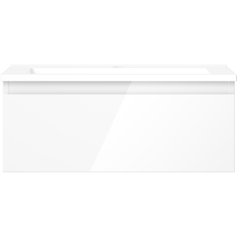 Mexen Orio шкаф за баня 60 см с мивка Otis, 1 чекмедже, бял гланц - 91A10-06023-1-BF00-W18M00