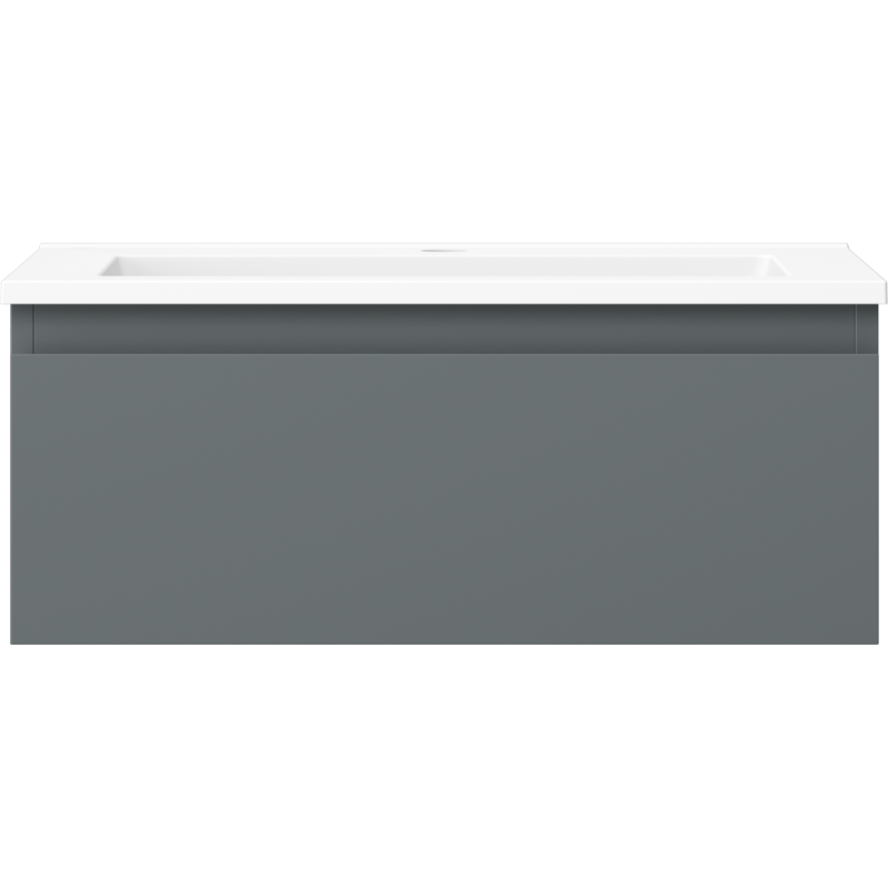 Mexen Orio шкаф за баня 60 см с мивка Otis, 1 чекмедже, графит мат/бял мат - 91A10-06023-1-BF66-W18M01