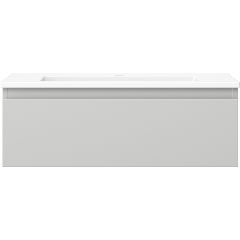 Mexen Orio шкаф за баня 70 см с мивка Otis, 1 чекмедже, сив мат/бял мат - 91A10-07023-1-BF62-W18M01