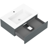 Mexen Orio шкаф за баня 70 см с мивка Otis, 1 чекмедже, графит мат/бял мат - 91A10-07023-1-BF66-W18M01