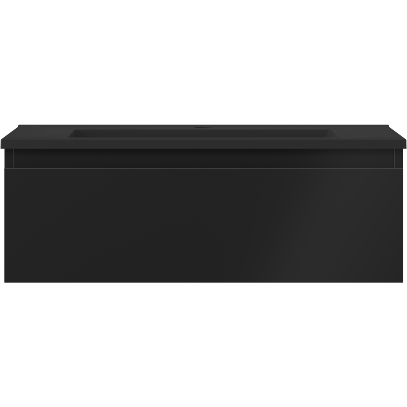 Mexen Orio шкаф за баня 70 см с мивка Otis, 1 чекмедже, черен мат - 91A10-07023-1-BF71-W18M71