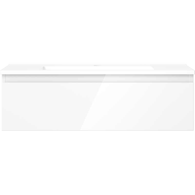 Mexen Orio шкаф за баня 80 см с мивка Otis, 1 чекмедже, бял гланц - 91A10-08023-1-BF00-W18M00