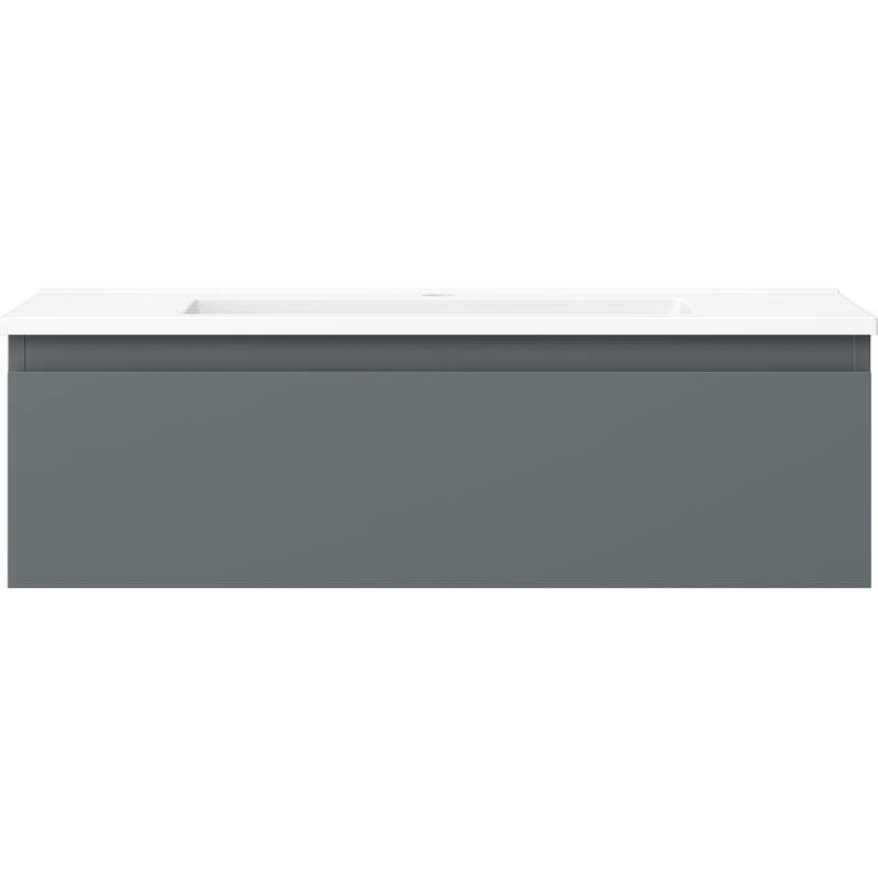Mexen Orio шкаф за баня 80 см с мивка Otis, 1 чекмедже, графит мат/бял мат - 91A10-08023-1-BF66-W18M01