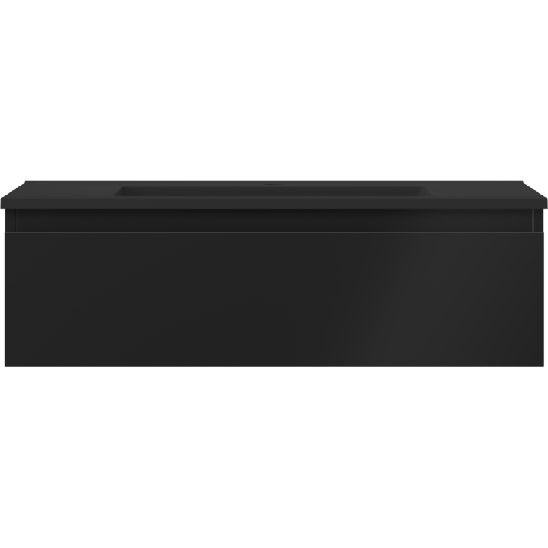 Mexen Orio шкаф за баня 80 см с мивка Otis, 1 чекмедже, черен мат - 91A10-08023-1-BF71-W18M71