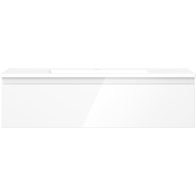 Mexen Orio шкаф за баня 90 см с мивка Otis, 1 чекмедже, бял гланц - 91A10-09023-1-BF00-W18M00