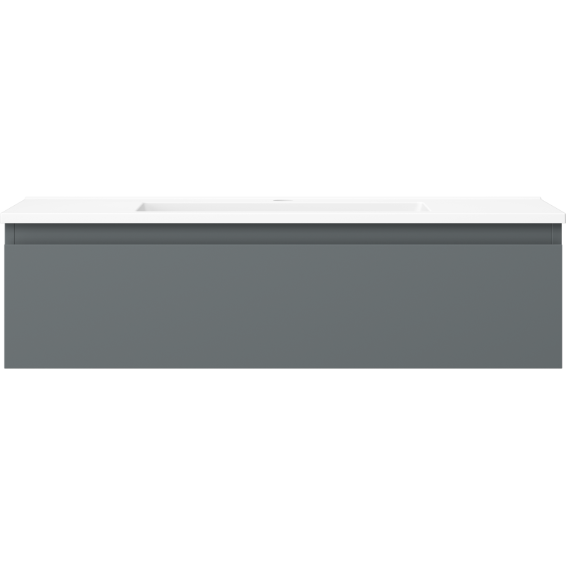 Mexen Orio шкаф за баня 90 см с мивка Otis, 1 чекмедже, графит мат/бял мат