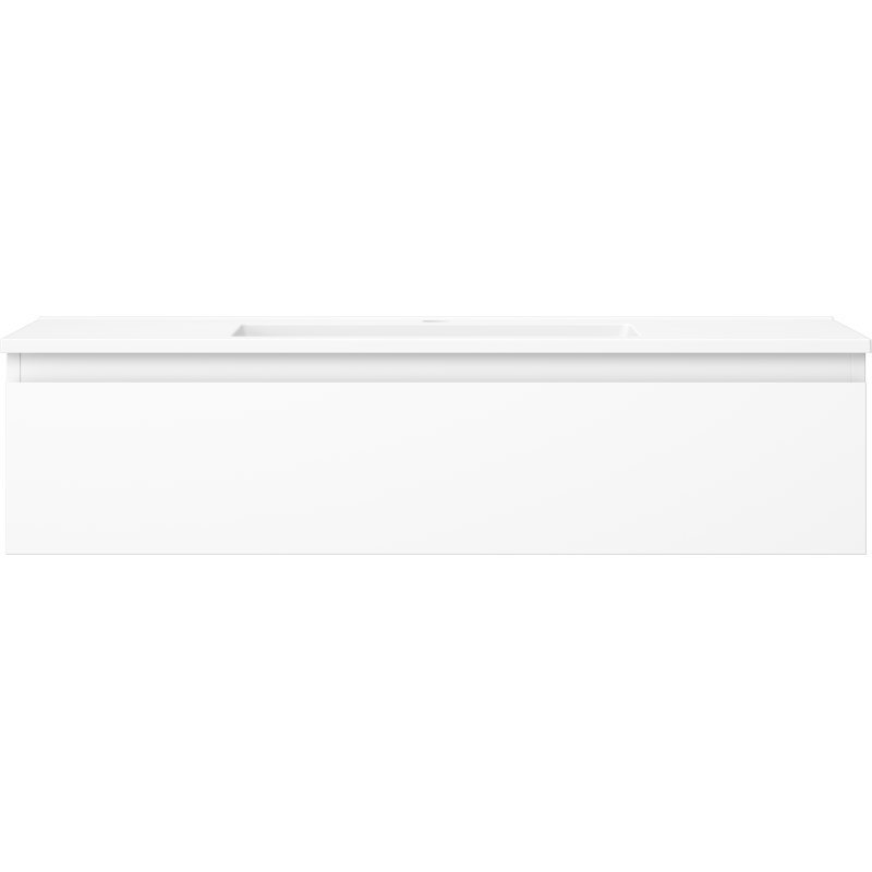 Mexen Orio шкаф за баня 100 см с мивка Otis, 1 чекмедже, бял мат - 91A10-10023-1-BF01-W18M01