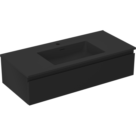 Mexen Orio шкаф за баня 100 см с умивалник Otis, 1 чекмедже, черен мат