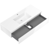 Mexen Orio шкаф за баня 120 см с мивка Otis, 1 чекмедже, бял гланц - 91A10-12023-1-BF00-W18M00